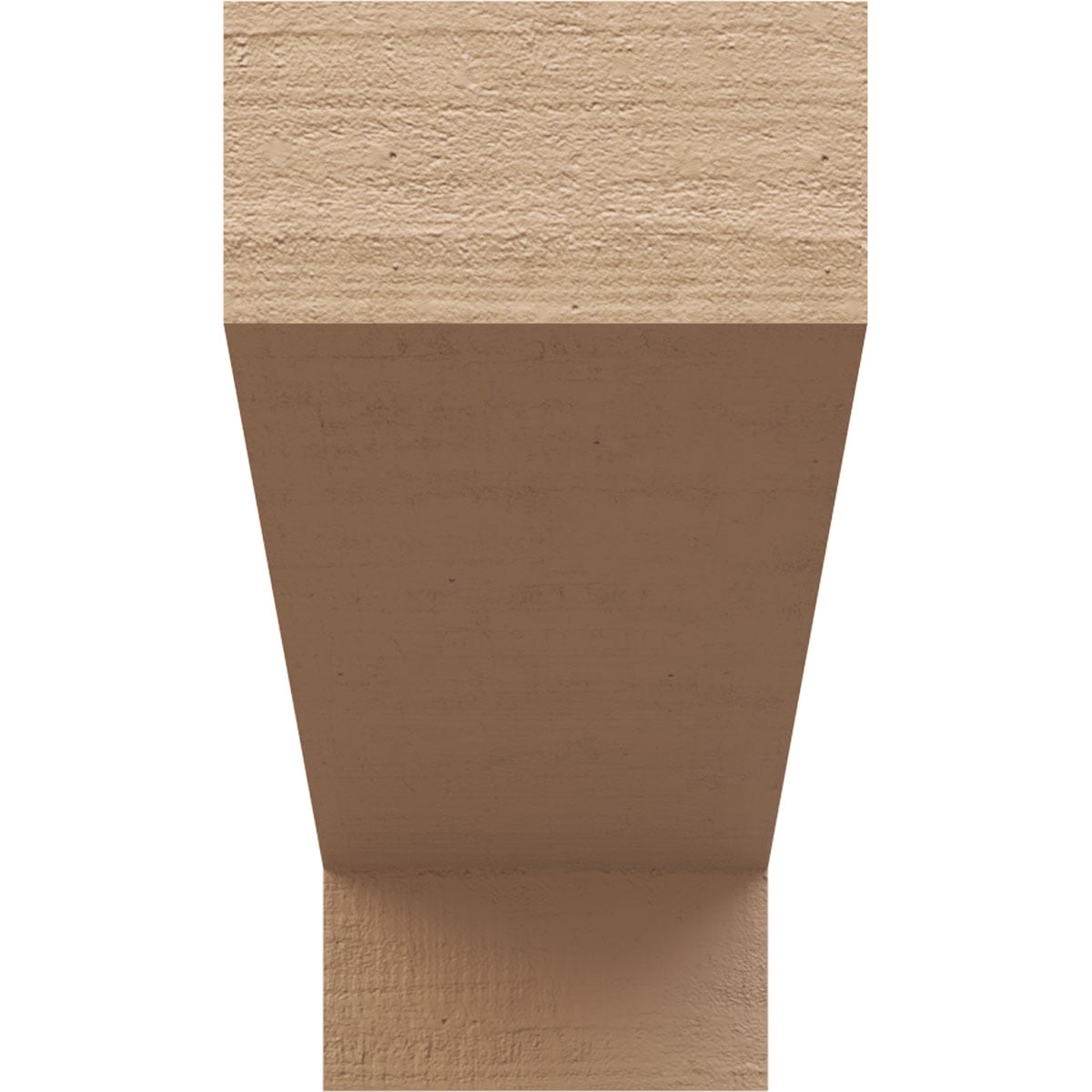 8"W x 24"D x 16"H Classic Clemmons Rough Cedar Woodgrain TimberThane Corbel, Primed Tan
