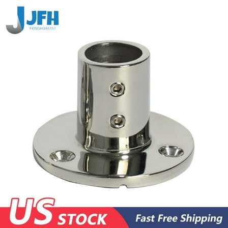 Lemohome Heavy Dudy 316SS Marine Boat Hand Rail Fittings 90 Degree Round Base for 1" Tube
