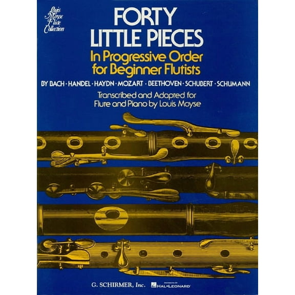 Louis Moyse Flute Collection Forty (40) Little Pieces: For Flute & Piano (Louis Moyse Flute Collection) - Piano and Flute Sheet Music Books - Pia, (Paperback)