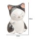 thumbnail image 3 of Homyl Porcelain Cute Cat Sculpture Home Office Desktop Decor 4.5x6.8cm mayimx Escultura de gato Decoraciones para el hogar, 3 of 9