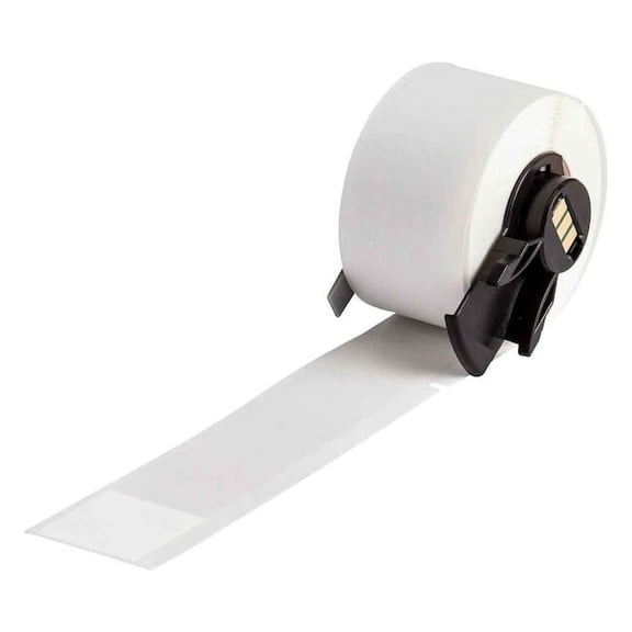 Brady Wraparound Label, White, Vinyl, 1 in W M6-23-427