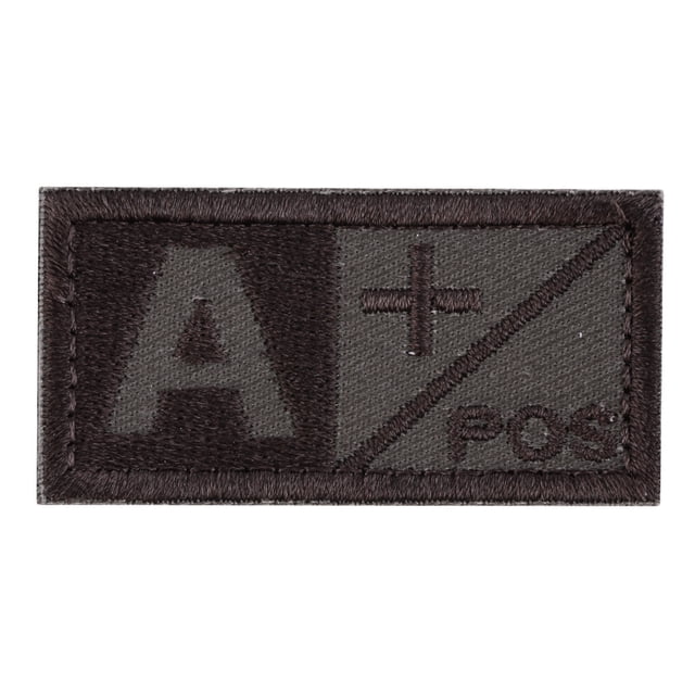 Parche de cierre de bordado táctico del ejército moral tipo sangre 2pcs-A-