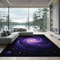 thumbnail image 2 of ODIKA Galaxy Spiral Nebula Comets Planets Orbiting Stars Cosmic Map Foldable Easy Care for Queen Size Bedroom, Under Bed, Master Suite, 2 of 7