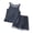 Dark Gray, variant on Yammkia Boys Outfit Toddler Boys 2-piece Tank Top and Shorts Set Summer Clothes Cotton Shirts and Shorts Kids Outfits(Blue,18-24 Months)