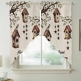 thumbnail image 2 of Sweet Home Swag Valances for Windows, Kitchen Curtains 36 Inch Length 2 Panels Set, Western Stars Bird Houses Farmhouse Retro Short Curtains for Small Windows Rod Pocket Cafe Curtains Drapes 28"x36", 2 of 8