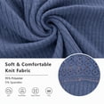 thumbnail image 6 of Women's Long Sleeve Ribbed Knit Tops Crew Neck Lace Crochet Casual Tunic Shirts for Fall Daily Work Wear, 6 of 7