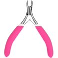 thumbnail image 1 of Pinza para cutículas de uñas, tijera para piel muerta de acero inoxidable, herramienta de manicura para salón de uñas en casa (rojo rosa), 1 of 5