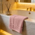 thumbnail image 4 of Kyusrd Hand Towels for Bathroom,Cotton Soft Absorbent Decorative Hand Towel for Face Spa Bath Gym Kitchen,Pink,33x73cm, 4 of 6