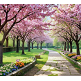 thumbnail image 4 of LUUFILx Cherry Blossom Themed Background Banner Spring Party Decorations Backdrop for Garden Parties Outdoor Celebrations Photo Shoots, 4 of 8