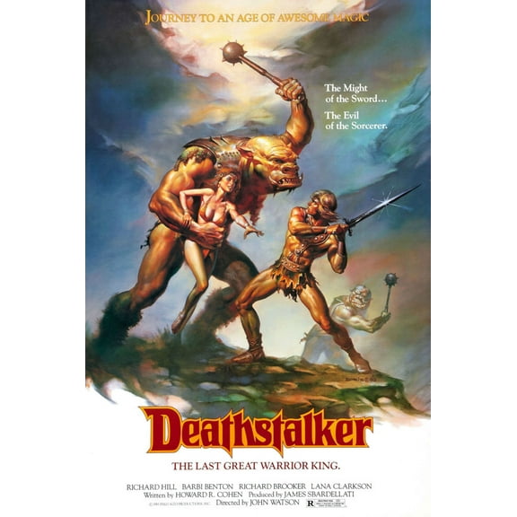 Deathstalker Movie Poster 24inx36in Poster Art Poster 24x36 Unframed, Age: Adults, Rectangle Poster Time