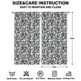 thumbnail image 2 of Classic Floral Printed Drapes 42x84 Inch Rod Pocket Blackout Curtains 2 Panels for Bedroom and Soft Texture, 2 of 2