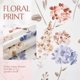 thumbnail image 5 of Cortina de Ducha Jinchan Floral Impermeable 178x183 cm con Ganchos, 5 of 9