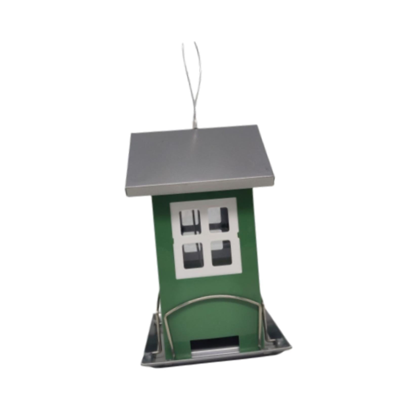koolsoo Outdoor Bird Feeder Multifunctional Hanging Metal for Outside Courtyard Lawn