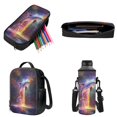 thumbnail image 3 of ZUXONGSY Dolphin Galaxy Print Backpack Set for Girls Boys 4 PCS School Bookbag for Kindergarten Elementary Preschool Middle Kids Schoolbags with Lunch Box Pencil Case and Water Bottle Holder Set, 3 of 6
