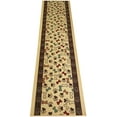 thumbnail image 1 of Custom Size Runner Rug Skid Resistant Backing Pick Your Own Size Rug Runner Pet Paw and Bone Beige Design Cut to Size Roll Runner Rugs By Feet Customize in USA Facility, 1 of 8