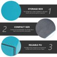 thumbnail image 4 of Leather Card Desk Box Games Cards Box Trading Cards Poker Cards Storage Box, 4 of 8