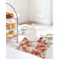 thumbnail image 4 of Red Ombre Kitchen Dish Towels for Drying Dishes Set of 2, Gradient Abstract Art Vintage Waffle Weave Microfiber Hand Tea Bathroom Towels Quick Dry & Absorbent Towel 12x12, 4 of 7