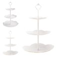 thumbnail image 4 of Soporte para tartas de 3 niveles Plato de frutas Soporte para cupcakes PP Postres Frutas Soporte para dulces Soporte Bandeja para servir bodas AweSitey JJ17649-02, 4 of 6
