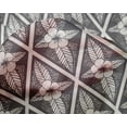 thumbnail image 4 of oneOone Silk Tabby Gray Fabric Artistic Floral & Diamond Geometric Quilting Supplies Print Sewing Fabric By The Yard 42 Inch Wide, 4 of 4