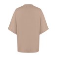 thumbnail image 4 of Women's T-Shirts Sevevn Women's Casual Crewneck Short-Sleeved Solid Color Loose Short Loose T-Shirt, 4 of 8