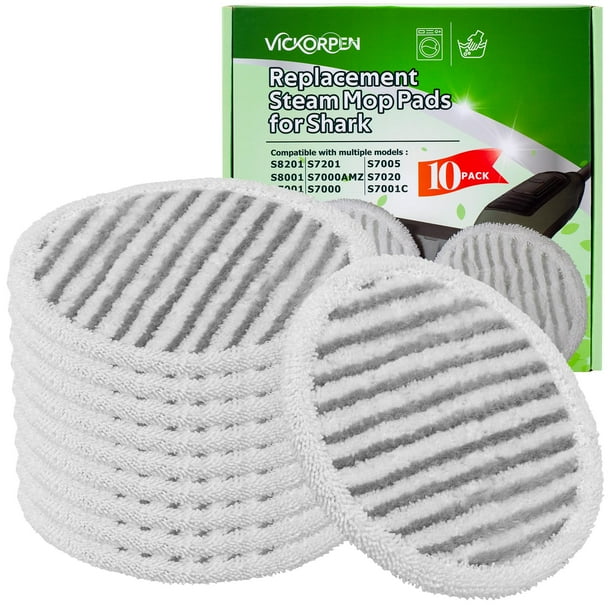 Paquete de 10 almohadillas de repuesto para mopa Steam para Shark S8001 S7001