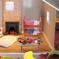 thumbnail image 2 of SHISUYAN 1pc Creative Mini Double Beds Mini Bunk Beds Practical Simulation Bed, 2 of 8