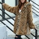 thumbnail image 4 of Puntoco, chaqueta para mujer, abrigo cálido de piel sintética para mujer, chaqueta de invierno con cuello vuelto de leopardo, prendas de vestir exteriores, liquidación de Navidad Puntoco Puntoco-1054, 4 of 9
