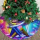 thumbnail image 3 of Falda para árbol de Navidad de Rick y Morty, suave y divertida, decoración navideña navideña de granja de 48", 3 of 4
