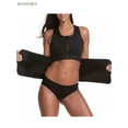 thumbnail image 6 of BadPiggies Women's Neoprene Sauna Suit Waist Trainer Trimmer Adjustable Zipper Body Shaper Corset Vest, 6 of 8