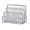 Silver, variant on PPKVUFD 1Pcs Desk Mail Organizer, File Holder Letter Sorter with 3 Vertical Upright Metal Mesh Compartments Document, Filing, Folders, Mail, Paper Organizer for Home or Office Desktop