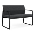 thumbnail image 1 of Gansett Reception Waiting Room Healthcare Loveseat / Black Steel / Dark Gray, 1 of 7