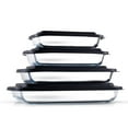 thumbnail image 1 of JoyFul by JoyJolt 4 Glass Bakeware Containers (Black), 1 of 5