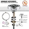 thumbnail image 3 of KFFKFF Automatic Glass Rinser ABS Cup Cleaner Cup Washer 10 Water Jets Coffee Cup Washing Tools Kitchen Sink Pitcher Washer for Bar Home Household, 3 of 8