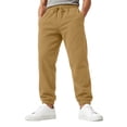 thumbnail image 3 of GrmtClth Mens Sweatpants Joggers with Pockets Tapered Relaxed Fit Casual Running Workout Pants Coffee 2XL, 3 of 9