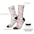 thumbnail image 4 of Rateoe Donuts and Coffee for Women Casual Calf Socks - Cute Crew Socks - Thin Soft Above Ankle Socks Size 5-11, 4 of 6