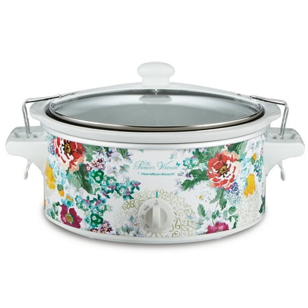 Pioneer Woman 6 Quart Portable Slow Cooker by Hamilton Beach, Country Garden, Model# (Best Yankee Pot Roast Slow Cooker)