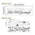 thumbnail image 3 of Adhesivo de pared con cita romántica «Always Kiss Me Goodnight», 17 x 66 cm, 3 of 3
