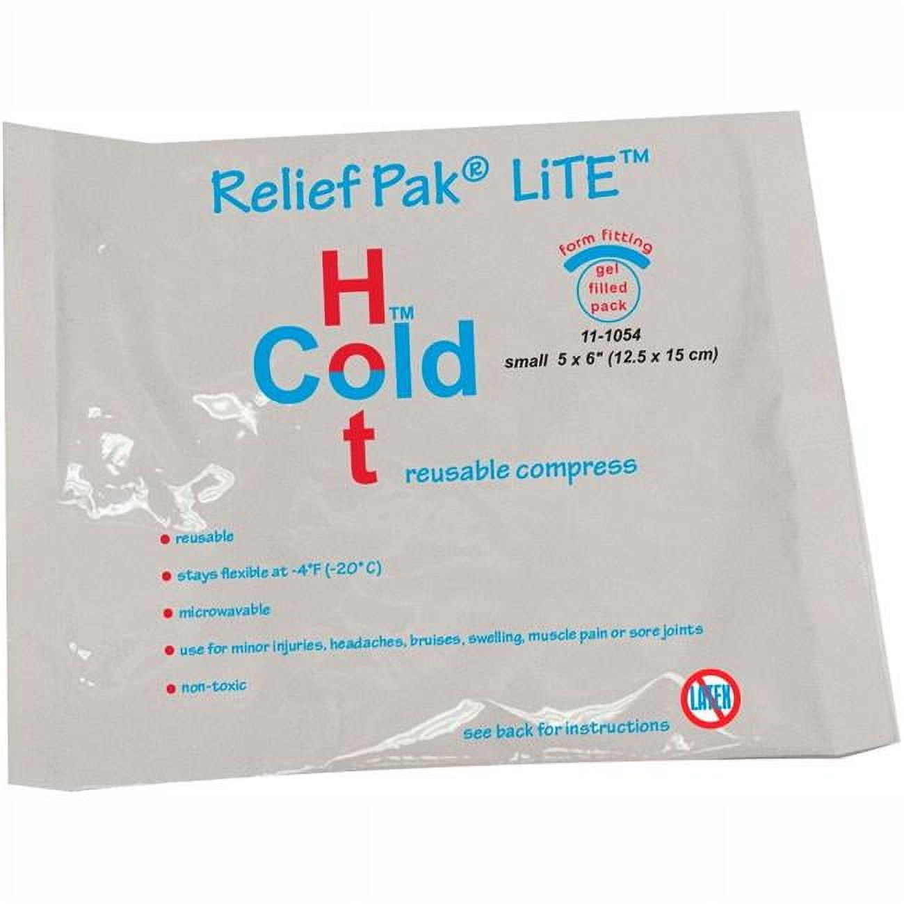 Fabrication B2194330 Relief Pak LiTE Reusable Hot & Cold Pack - 5 x 6 in. - White - Case of 48