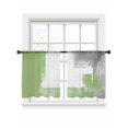 thumbnail image 2 of Sage Green Sheer Curtains 54 Inches Long 2 Panels Grey Graffiti Modern Oil Paint Geometric Abstract Light Filtering Semi Sheer Window Curtains Drapes for Bedroom Living Room 52"x54", 2 of 7