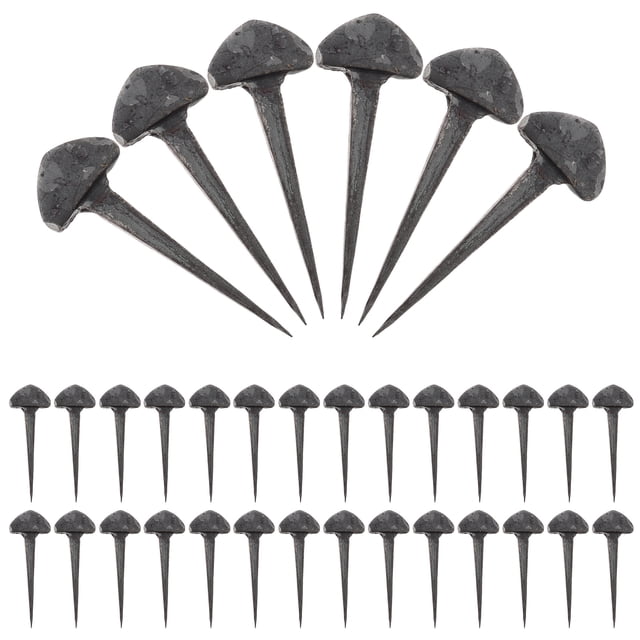 RENACLIPY 50Ud Clavos Para Herraduras De Caballo En Hierro Negro Para Uso Diario