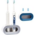 thumbnail image 1 of Juego de 2 soportes para cepillos de dientes eléctricos, soporte de pared drenable para cepillos de dientes eléctricos, almacenamiento para cepillos de dientes eléctricos, soporte de pared para, 1 of 5