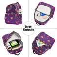 thumbnail image 5 of FORMRS Mini Backpack Purse for Women Travel Daypack Casual Shoulder Bag, Love in The Clouds, 5 of 7