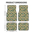 thumbnail image 2 of Gaeub Pineapples Palm Leaves Print 4 Pieces Car Floor Mats Car,Universal Car Carpet Mats,Fit for SUV, Vans, Sedans,Trucks, 2 of 6