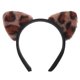 thumbnail image 1 of Diadema con orejas de gato y estampado de leopardo para mujer, accesorio para el cabello con orejas de animal esponjosas, ideal para cosplay, festivales y fiestas, 1 of 8