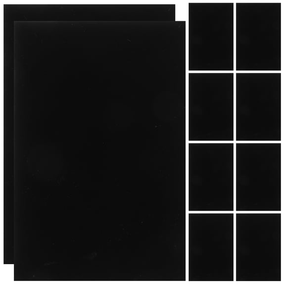 Masteelf Black Self Adhesive Jewelry Box Liner for Gift Box Spunlace Material 10 Pieces