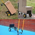 thumbnail image 5 of Heavy Duty 2-in-1 Convertible Hand Truck & Platform Dolly Cart – 800LB Capacity, 8" Non-Flat Wheels, Adjustable Handle, 5 of 7