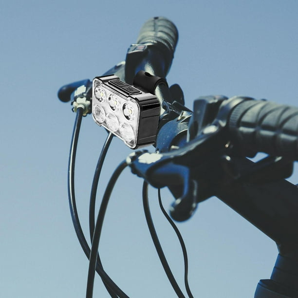 Luz de bicicleta Luz de advertencia impermeable ligera Luces de bicicleta súper brillantes Fácil 6 cuentas de lámpara