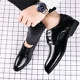 thumbnail image 5 of Vedolay Men's Oxfords,Men's Dress Shoes Cow Leather Oxfords Business Casual Shoes(Black,8), 5 of 5