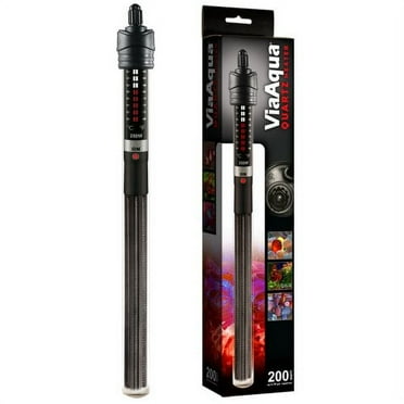 Viaaqua 200-Watt Quartz Glass Submersible Heater With Built-In Thermostat