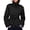 Black, variant on Womens Cropped Trench Coat Double Breasted Fall Belt Short Jacket High Collar Lightweight Outerwear